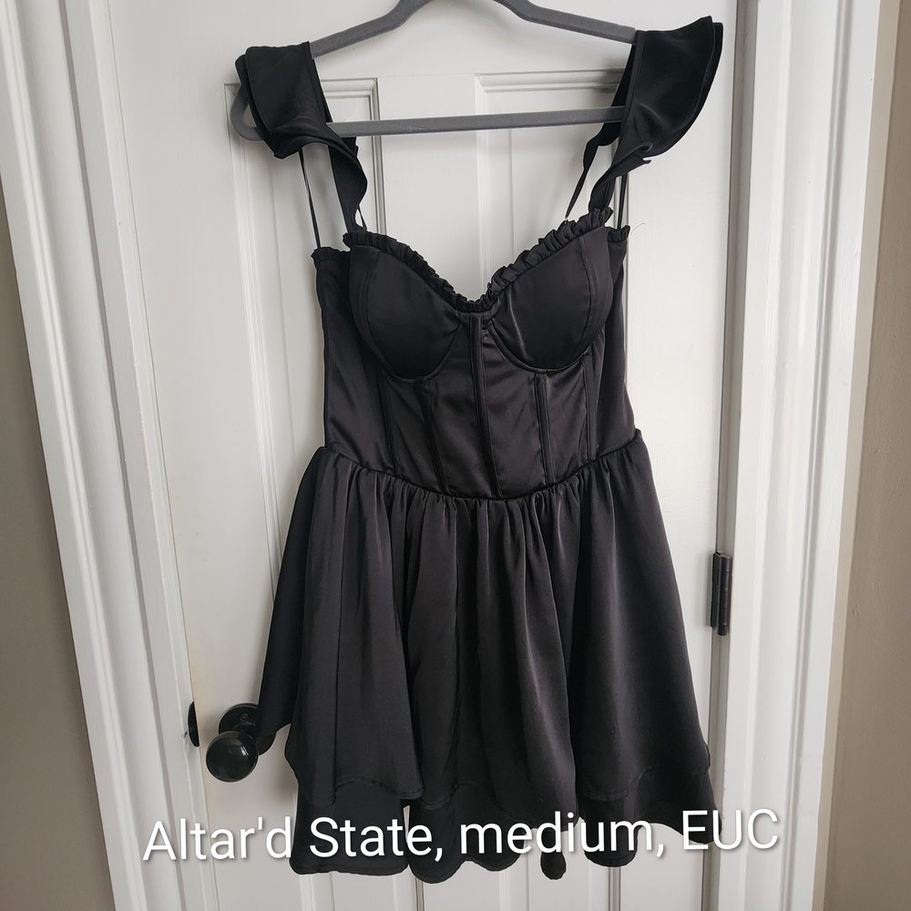 Black Ruffled Dress